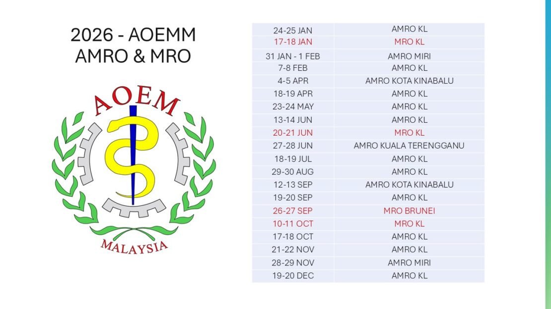 2026: AMRO & MRO Schedule – Academy of Occupational and Environmental ...